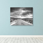 Weg in Rainstorm Canvas Afdruk (Insitu (Houten vloer))