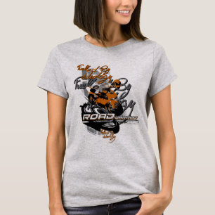 Weg krijger, Gedreven door ideologie, Motorfiets T-shirt