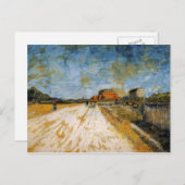 Weg langs de Parijse ramee door van Gogh Briefkaart (Voorkant / Achterkant)