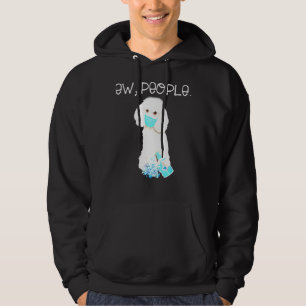 Weg mensen die een gezichtsmasker dragen T- Hoodie