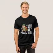 Weg met een halve muis Tri-Blend shirt (Voorkant volledig)