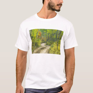 Weg met herfstkleuren en asbest in Kebler T-shirt