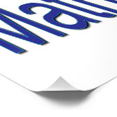 Weg met wiskundigen perfect poster (Hoek)