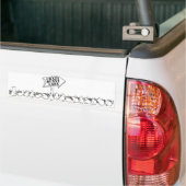 WEG NAAR DE CRAZY BUNNY LADY BUMPERSTICKER (Op Truck)