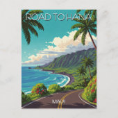 Weg naar Hana Maui Hawaii Reizen Briefkaart (Voorkant)