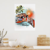 weg naar hana poster (Keuken)