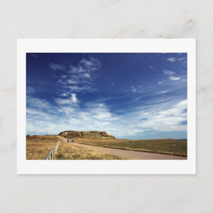 Weg naar Hengistbury Head Briefkaart