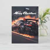 Weg naar Kerstmis Feestdagenkaart (Staand voorkant)