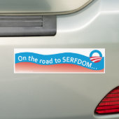 Weg naar Serfdom Bumpersticker (Op auto)