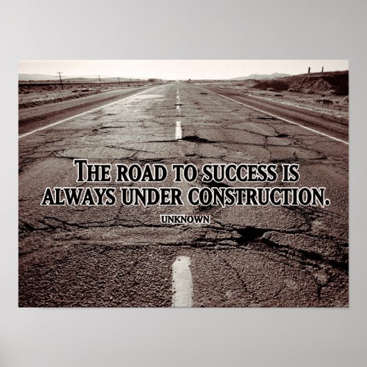 Weg naar succes poster (Voorkant)