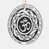 Weg naar Truth Devanagari Om Symbol Keramisch Ornament (Links)