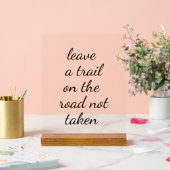 Weg niet genomen acryl teken bord (Huwelijk)