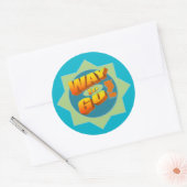 WEG OM Sticker TE GAAN, Glossy (Envelop)