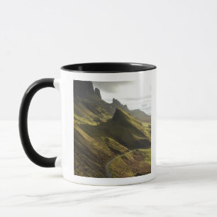 Weg oplopend naar The Quiraing, Isle of Skye, Mok