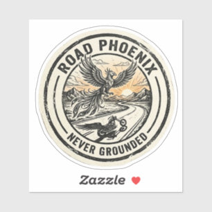 Weg Phoenix Nooit Gegrond Motorrijder Sticker