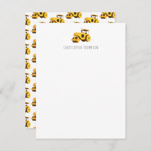 Weg Roller Kinder Bouw Notitiekaartje