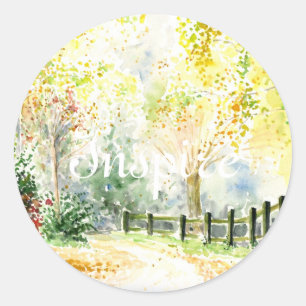 weg ronde sticker