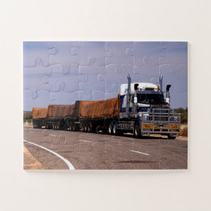 Weg Trein Truck Australië Lasseter Highway Legpuzzel