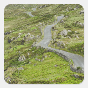 Weg tussen Ballaghacahreen en CaAugurken. Vierkante Sticker