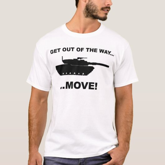 WEG UIT DE WEG...VERPLAATSEN! T-SHIRT (Voorkant)