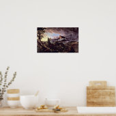 Weg van het rijk:primitieve staat van Thomas Cole Poster (Keuken)