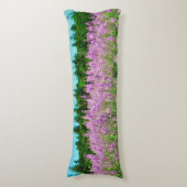 Weg van Lavender Lupins Lichaamskussen (Voorkant Verticaal)