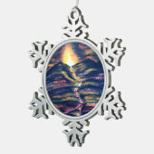 Weg van leven tin sneeuwvlok ornament (Rechts)