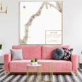 Weg van Limestone naar Frankfurt Canvas Afdruk (Insitu (Woonkamer))