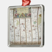 Weg van Londen naar Bristol Metalen Ornament (Links)