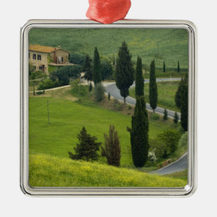 Weg van Pienza naar Montepulciano, 2 Metalen Ornament