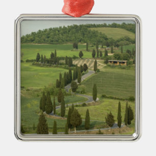 Weg van Pienza naar Montepulciano Metalen Ornament