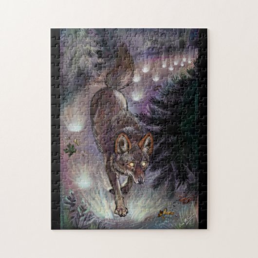 Weg verlicht legpuzzel (Verticaal)