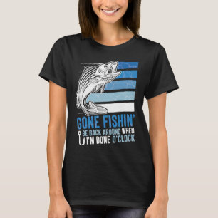 Weg Vist terug als ik klaar ben om de klok T-shirt