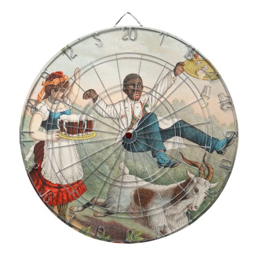 weg voor Bock Beer Dartboard Dartbord (Voorkant)