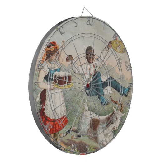 weg voor Bock Beer Dartboard Dartbord (Voorkant Links)