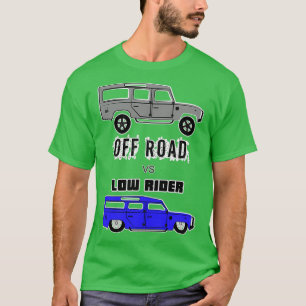 weg vs. lage rijder t-shirt