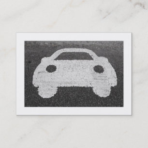 Wegauto Symbool (omrand) Visitekaartje