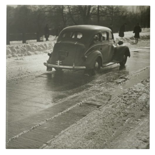 Wegauto Tegeltje (Voorkant)