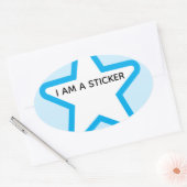 wegbawrgawe ovale sticker (Envelop)