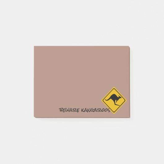 wegbord voor kangoeroe - Postbus Post-it® Notes (Voorkant)