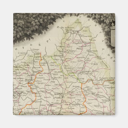 Wegen, dijen, steden magneet (Voorkant)