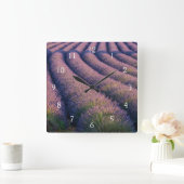 Wegen lavendel in Provence Vierkante Klok (Huis)