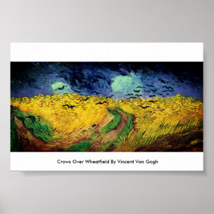 Wegen over Wheatfield door het Poster Vincent van 