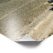 Wegen rijden over grove bergwegen foto afdruk (Hoek)