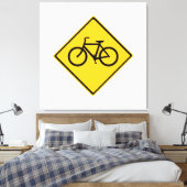 Wegenbordfiets Canvas Afdruk (Insitu (Slaapkamer))