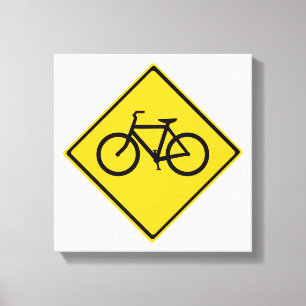 Wegenbordfiets Canvas Afdruk