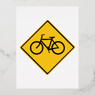 Wegenbordfiets Folie Feestdagen Briefkaart