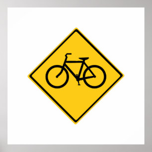 Wegenbordfiets Poster
