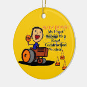 Wegenbouwer Liefde Keramisch Ornament (Links)