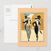 Wegener - Een elegant paar, jaren 1920 Briefkaart (Voorkant / Achterkant)